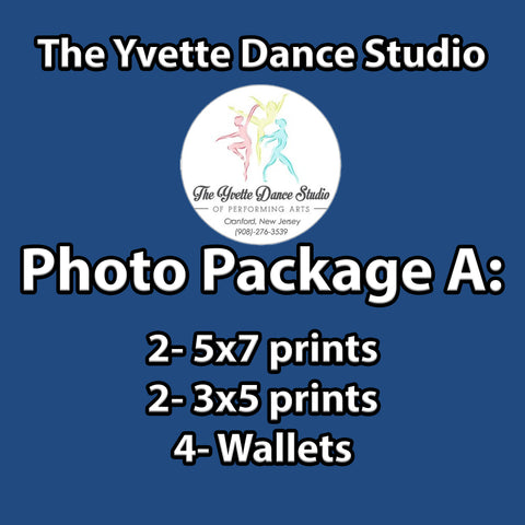 The Yvette Dance Studio Dance Photo Package A
